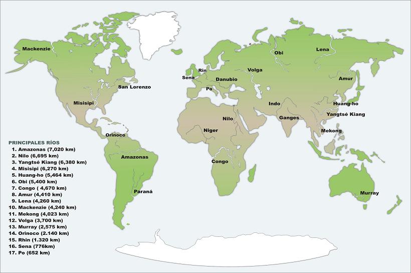 Mapa mundial de ros