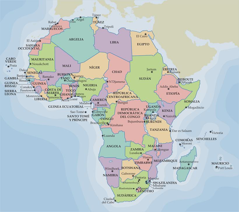 Mapa poltico de frica